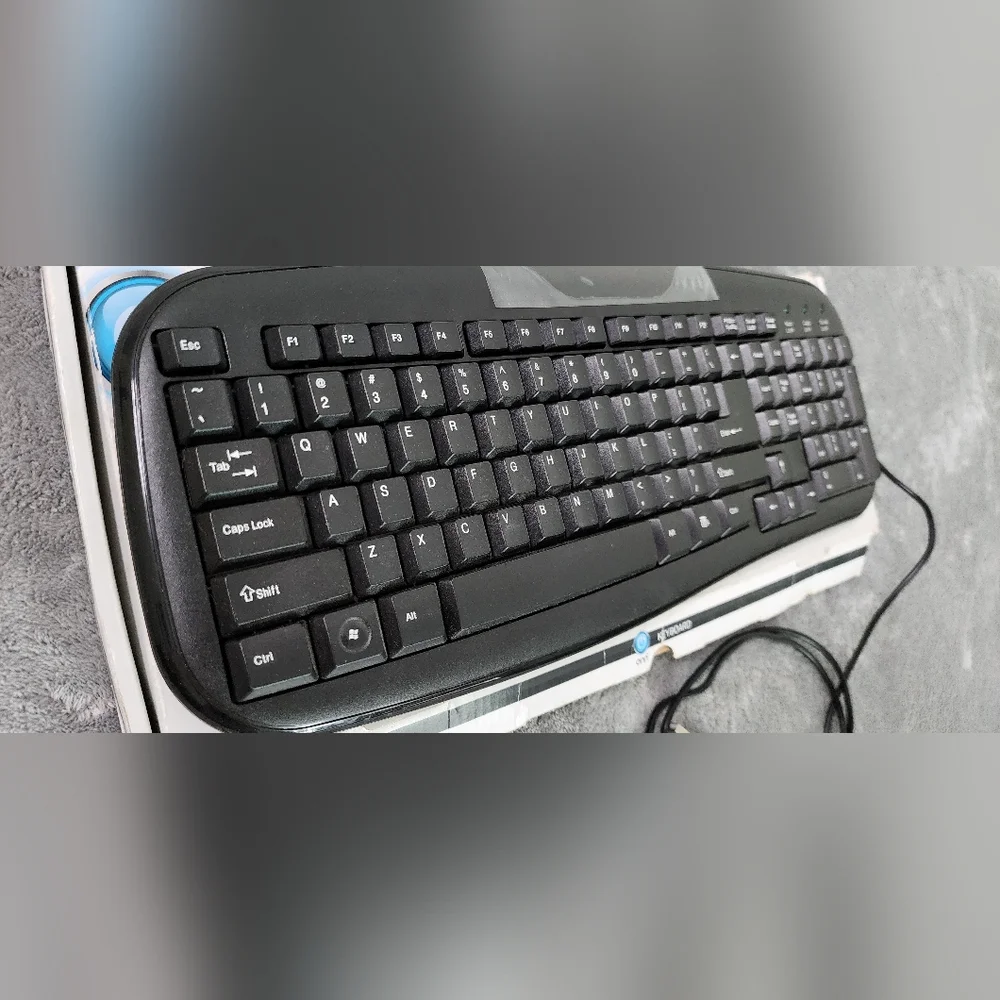 Onn USB Connect Keyboard Soft Touch Wired Color Black PC Computer Laptop Desktop